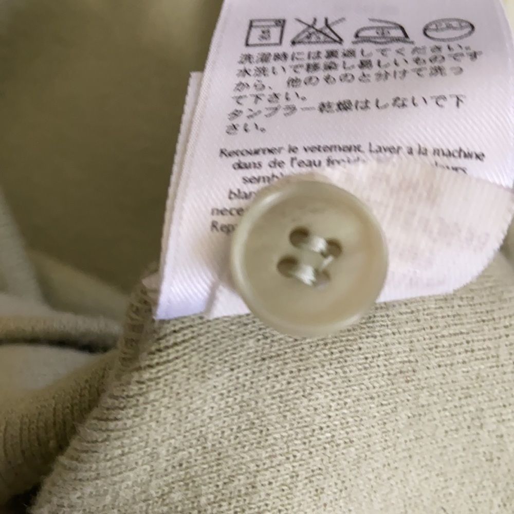 Eddie Bauer light sage green cardigan with collar, XXL - Picture 7 of 7
